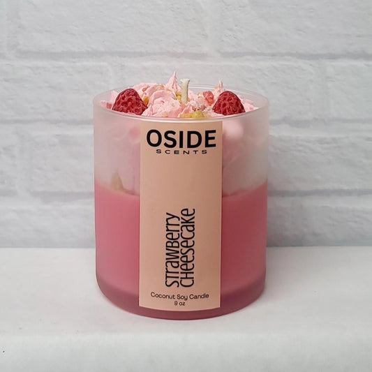 Strawberry Cheesecake Dessert Candle